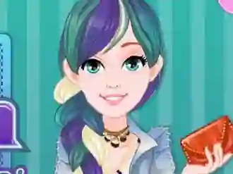 Lojë Denim Hairstyles në internet