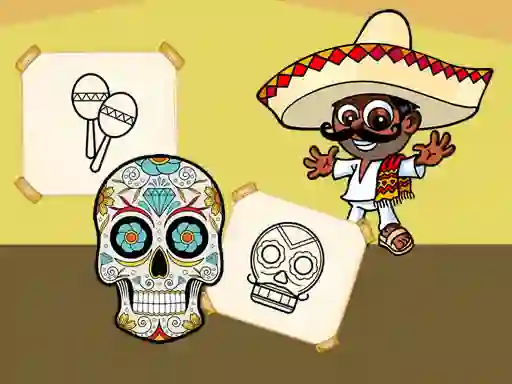 Lojë Crazy Mexican Coloring në internet