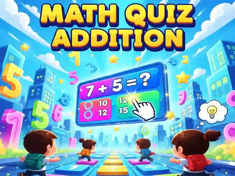 Lojë Math Quiz Addition në internet