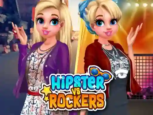Lojë Hipsters vs Rockers në internet