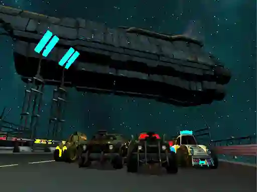 Lojë Moon Car Stunt në internet