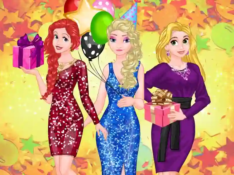 Lojë Frosty Princess Party Surprise në internet