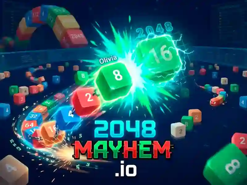 Lojë 2048 Mayhem.io në internet
