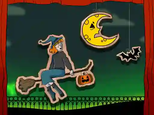 Lojë Halloween Witch Fly në internet