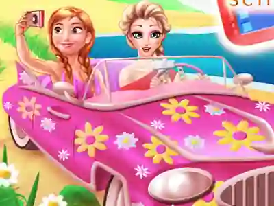 Lojë Princesses Road Trip Fun në internet