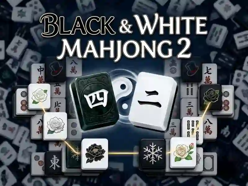 Lojë Black & White Mahjong 2 në internet