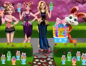 Lojë Girls Easter Chocolate Eggs në internet