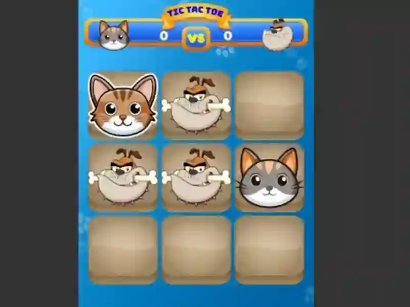 Lojë Tic Tac Toe Cat në internet