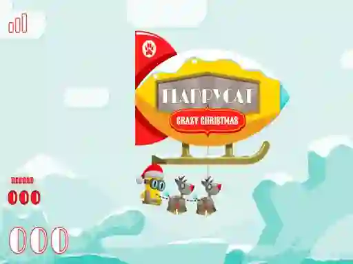 Lojë FlappyCat Crazy Christmas në internet