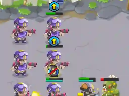 Lojë Squad Defense në internet