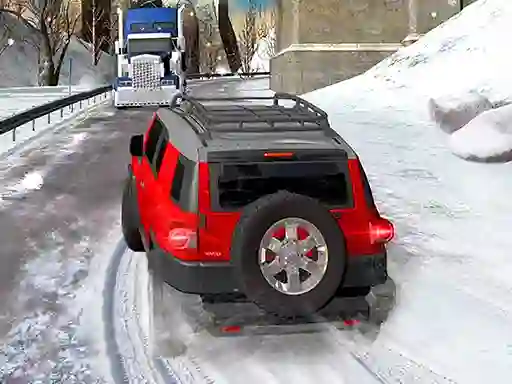 Lojë Heavy Jeep Winter Driving në internet