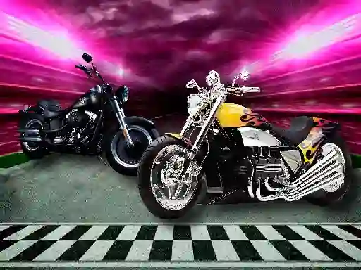 Lojë Motorbike Puzzle Challenge në internet
