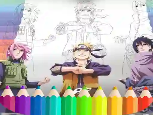 Lojë Naruto Shippuden Coloring Book në internet