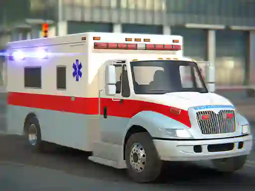 Lojë City Ambulance Car Driving në internet