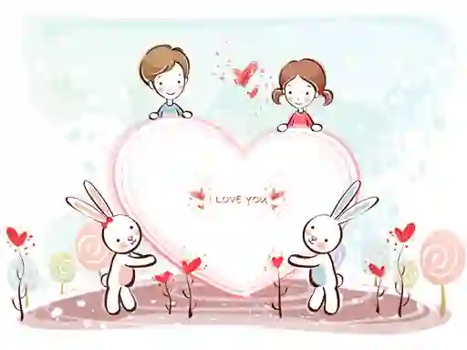 Lojë Valentine Young Love në internet