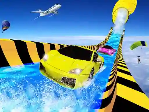 Lojë Water Slide Car Racing Adventure 2020 në internet