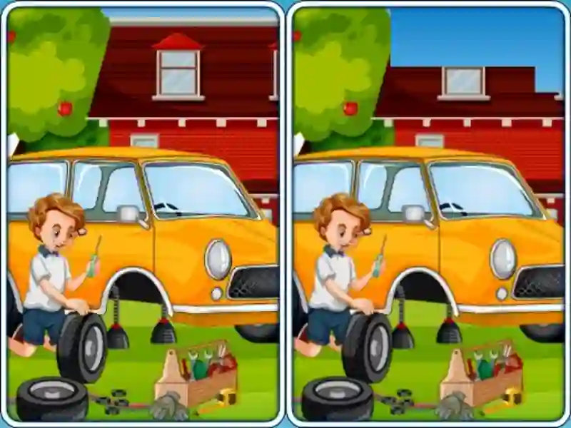 Lojë Car Garage Differences në internet