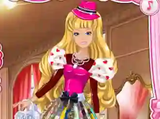 Lojë Barbie's Valentine's Patchwork Dress në internet