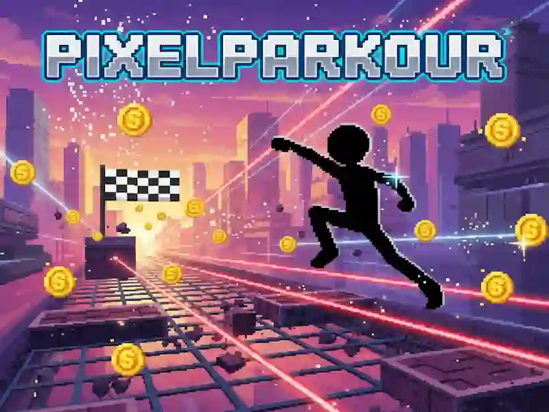 Lojë Pixel Parkour në internet