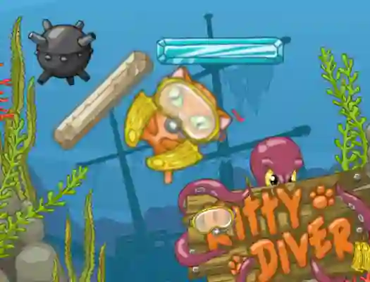 Lojë Kitty Diver në internet