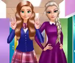 Lojë Sisters Back to School në internet