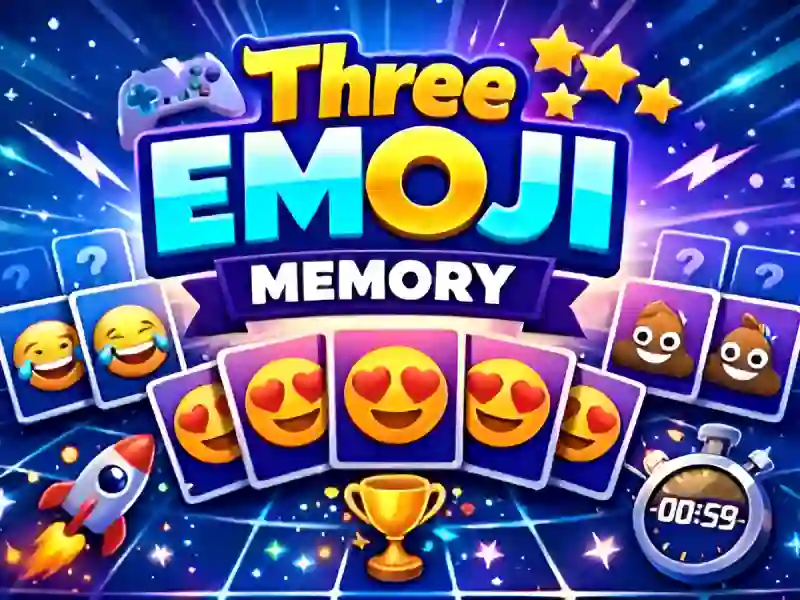Lojë Three Emoji Memory në internet
