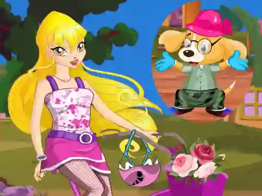 Lojë Winx Stella and Puppy në internet