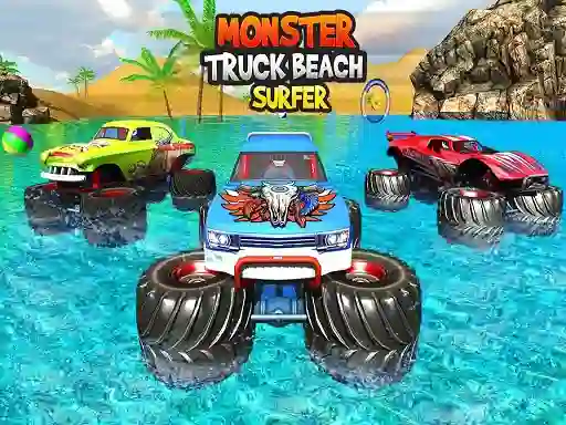 Lojë Monster Truck Beach Surfing në internet
