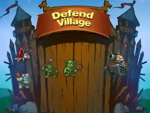 Lojë Defend Village në internet