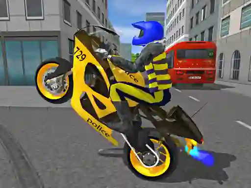 Lojë Police Motorbike Race Simulator në internet