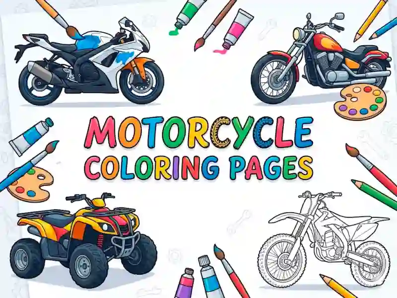 Lojë Motorcycle Coloring Pages në internet
