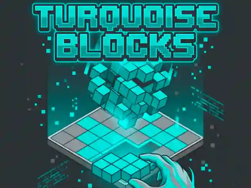 Lojë Turquoise Blocks në internet