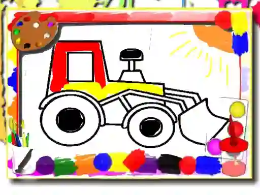 Lojë Back to School: Kids Car Coloring në internet