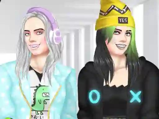 Lojë Billie Eilish Makeover në internet