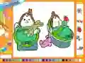 Lojë Online coloring baby twins në internet
