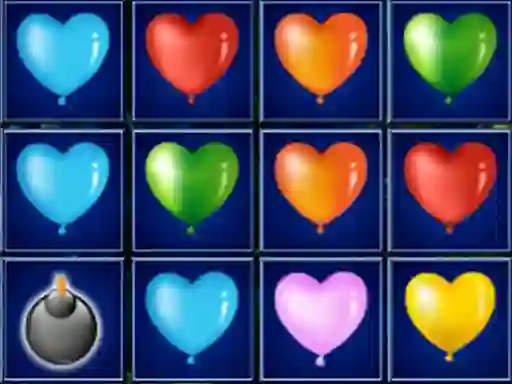 Lojë Heart Balloons Block Collapse në internet