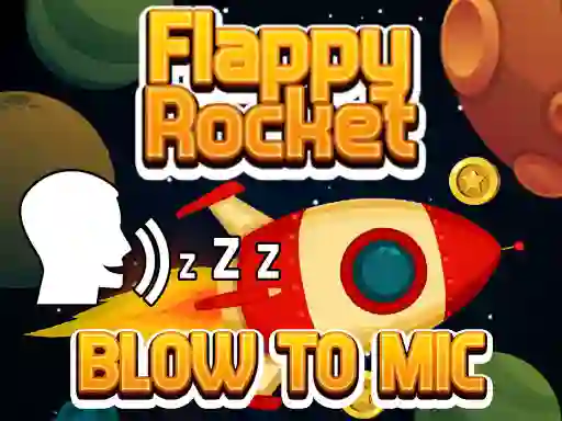 Lojë Flappy Rocket With Blowing në internet