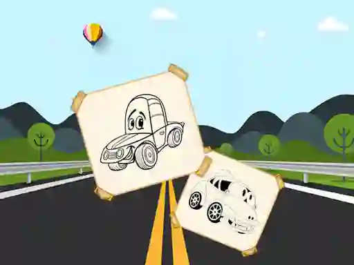 Lojë Funny Cars For Kids Coloring në internet