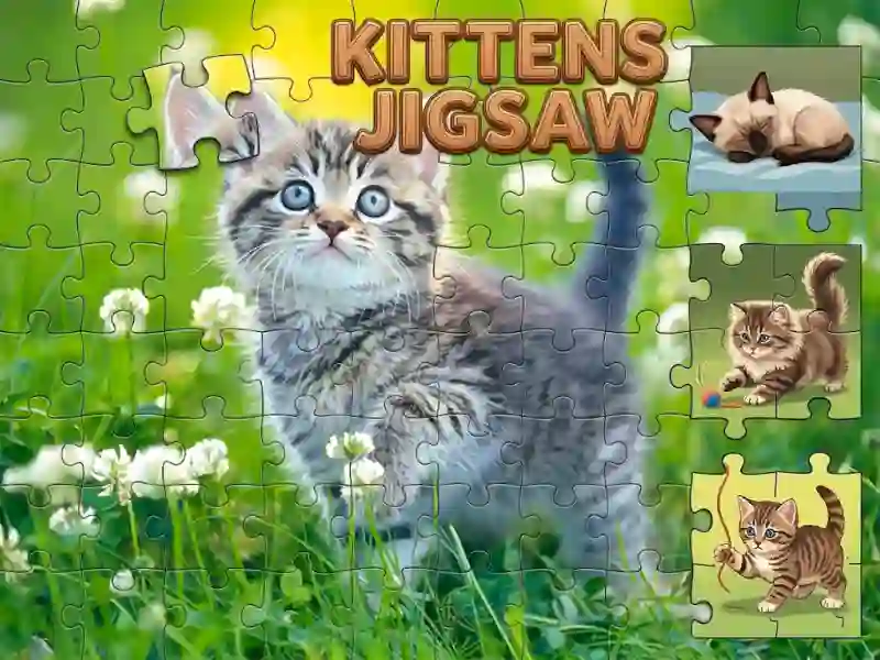 Lojë Kittens Jigsaw në internet