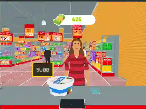 Lojë Market Shopping Simulator në internet