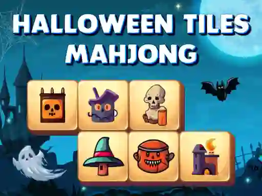 Lojë Halloween Tiles Mahjong në internet