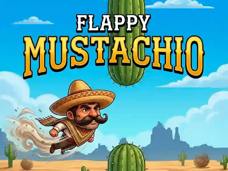 Lojë Flappy Mustachio në internet