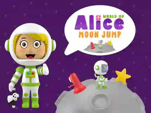 Lojë World of Alice Moon Jump në internet
