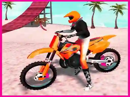 Lojë Motocross Beach Jumping Bike Stunt në internet
