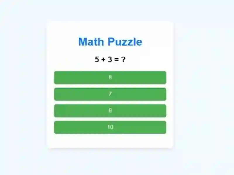 Lojë Math Puzzle në internet