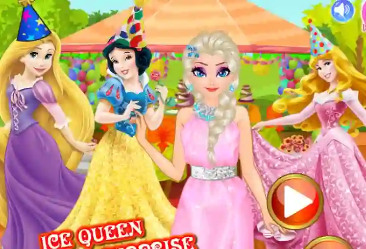 Lojë Ice Queen Birthday Surprise në internet