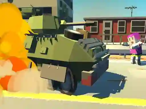 Lojë Tank vs Zombie në internet