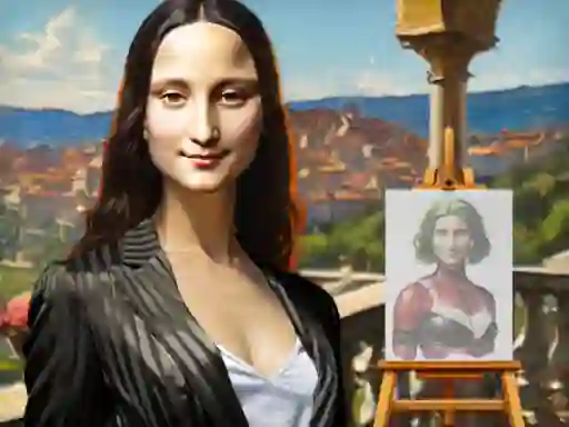 Lojë Mona Lisa Fashion Experiments në internet
