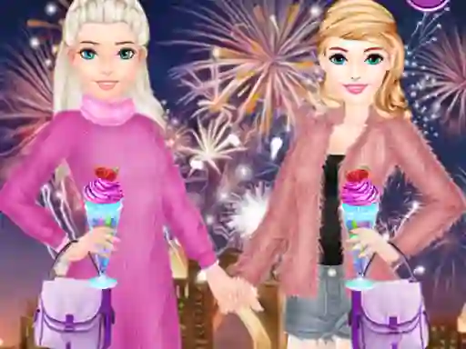 Lojë Bffs New Year Eve në internet