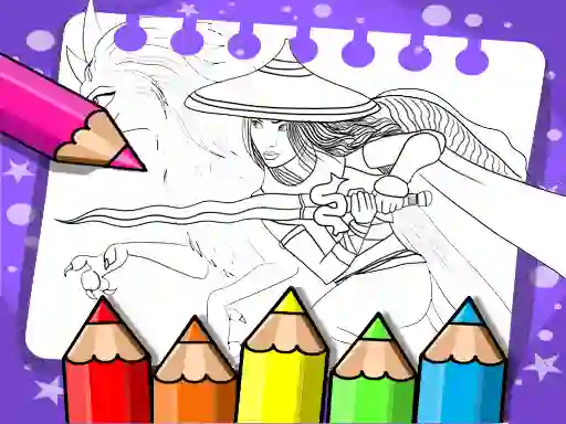 Lojë Raya And The Last Dragon Coloring Book në internet